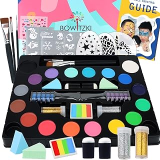 Kit de peinture pour le visage boowitzki pour enfants - 18 couleurs, peinture