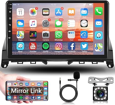 Autoradio android pour mercedes benz classe c c180 c200 c230 c250 c300 c350