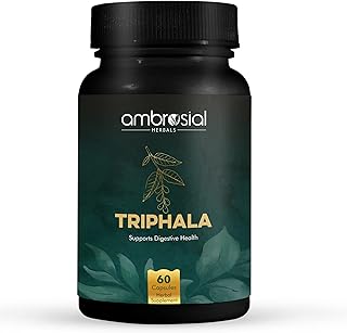 Capsules ambroseal triphala | mélange de 3 herbes naturelles amla, haritaki et plus
