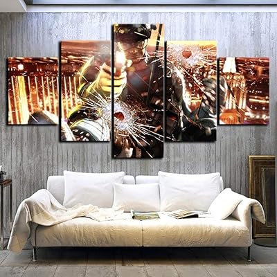 5 toile peinture photos mur art pièces rainbow six siege