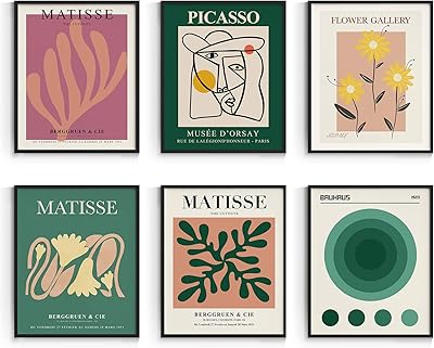 Affiches de beauté matisse green room, affiche murale abstraite principale, impressions esthétiques vintage