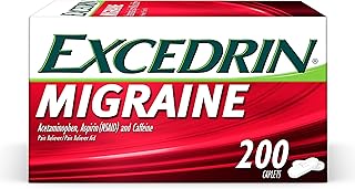 Excedrin migraine relief capsules pour soulager les symptômes de la migraine - 200