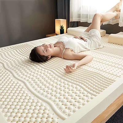 Matelas hybride en latex naturel, respirant, doux et confortable pour les maux