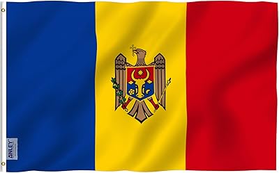 Uniquement drapeau de moldavie de fly breeze taille 3 x 5 pieds