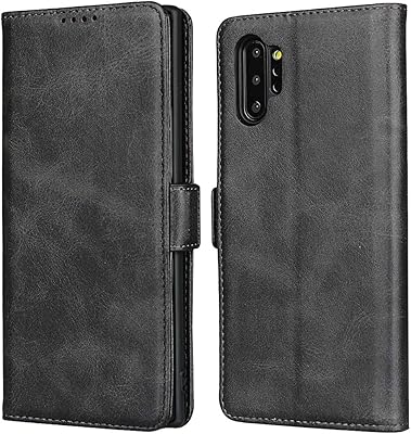 Coque icover pour samsung note 10 plus étui portefeuille en cuir avec porte-cartes