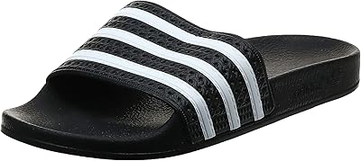 Sandale adidas adilette slide pour homme, core black/white/core black, 36 eu