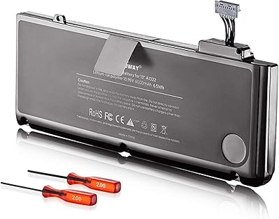 Batterie de remplacement pour ordinateur portable e egoway a1322 a1278 pour macbook pro