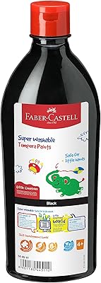 Peinture tempera fun faber-castell, noir, 144511, 0,5 l