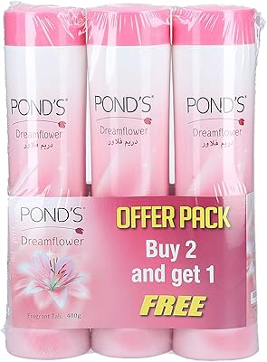 Poudre de talc floral pond's paquet de 3