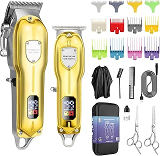 Tondeuse à cheveux professionnelle resoxy pour hommes kit tondeuse barbe et sans fil