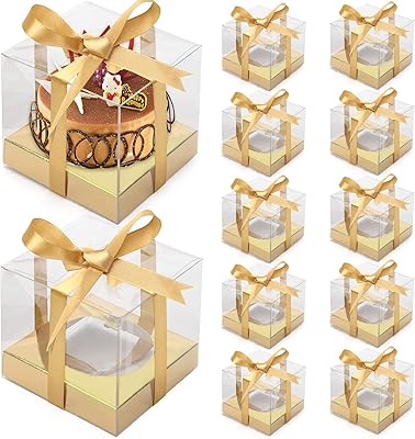 Boîtes à cupcakes en plastique supports individuels récipients boîtes individuelles pour la cuisson