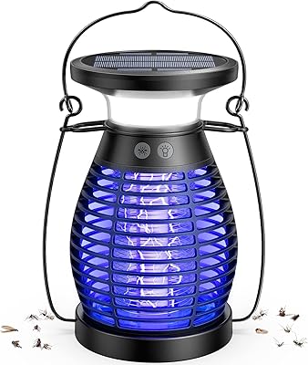 Tueur d'insectes électrique rechargeable à énergie solaire haute puissance 4200 v de yoyag