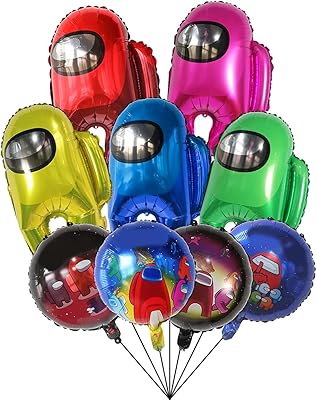 Among party us 9 pièces fournitures de fête d'anniversaire ballons en aluminium pour décorations de fête sur le thème du jeu vidéo. Votre satisfaction, notre priorité chez Diaytar