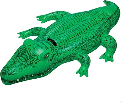 Flotteur de piscine gonflable crocodile intex, petit crocodile 58546np(15), multicolore