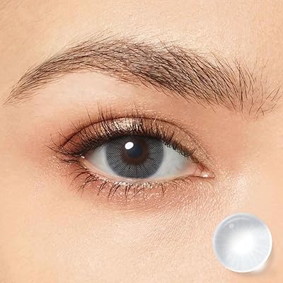 Lentilles de contact unisexes, collection natural & beautiful, 12 mois avec étui