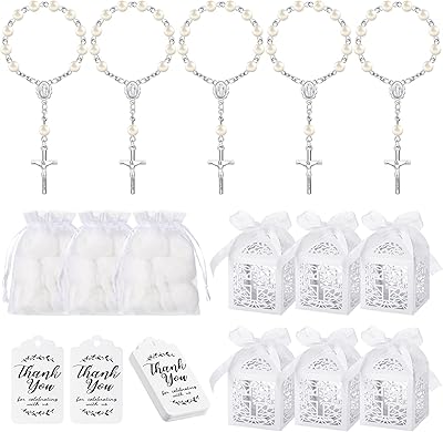 Coffret cadeau de baptême mt lee de 100 pièces comprenant 25 petits