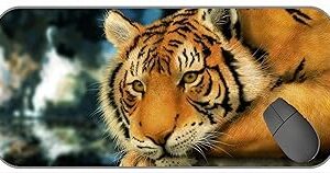 Tapis de souris xxl de grande taille, visage de tigre big cat tabby 44648, tapis de souris avec bords cousus. Commandez en toute confiance sur Diaytar, votre marketplace de confiance