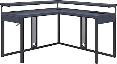 Bureau de jeu en forme de l osb furniture loadout avec lumières led