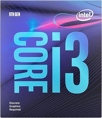 Processeur de bureau intel core i3-9100f 4 cœurs jusqu'à 4,2 ghz sans gpu