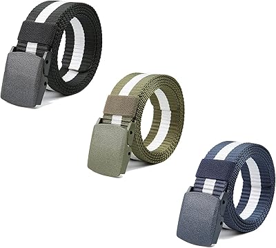 Ceinture en nylon akode pour homme, 3 pièces, 120 cm