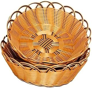 Panier cadeau de produits artisanaux de table, pain en osier tissé à la main,