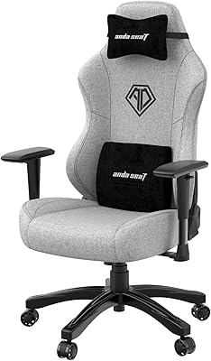 Chaise de jeu de luxe andaseat série 3 avec oreiller cervical et tissu