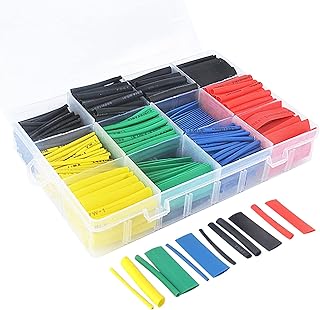 Ensemble de 530 pièces de gaines thermorétractables pour isolation électronique en polyoléfine 2:1
