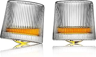 Ensemble de 2 verres à whisky en cristal 200 ml - verres vintage