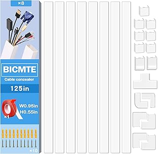 Kit de cache-câbles muraux - système de gestion des câbles pour cacher