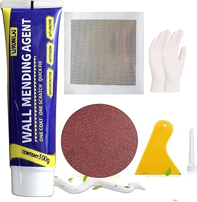 Kit de réparation de cloisons sèches, kit de réparation de murs avec grattoir