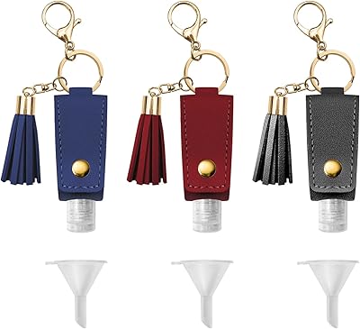 3 bouteilles porte-clés rechargeables de 30 ml voyage portables compressibles et réutilisables