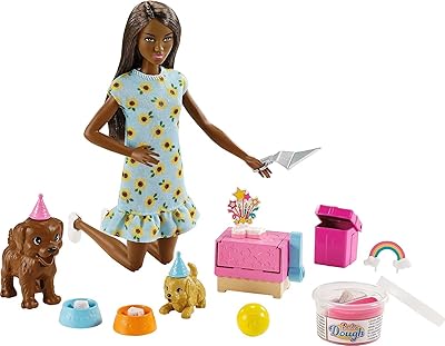 Poupée et coffret de jeu barbie poppy party