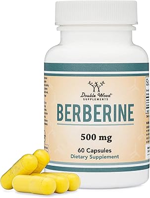 Double wood supplements complément alimentaire berbérine 500 mg, 60 gélules