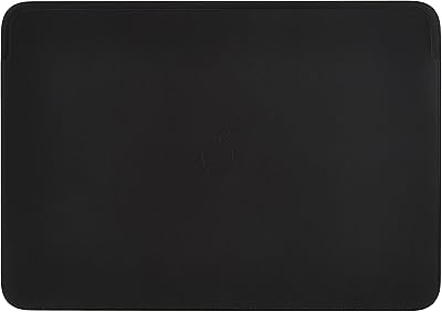 Housse en cuir apple (pour macbook pro 16 pouces) - noir