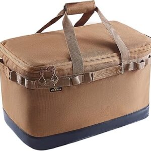 Sac à lunch pliable portable (48 l), adapté à la restauration, aux restaurants, aux pique-niques, au camping, aux voyages sur route et aux transports (marron). Diaytar Sénégal : Votre guichet unique pour tous vos achats