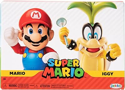 Collection de figurines nintendo super mario 4 pouces contre iggy