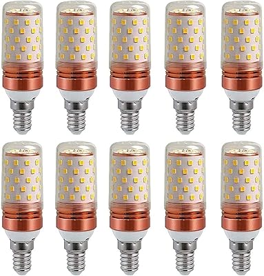 10 ampoules led e14 20w, mini ampoules led e14 edison à vis, blanc