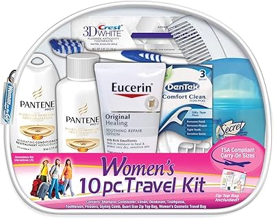 Ensemble de voyage de luxe 9 pièces pantene pour femme