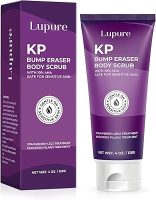 Gommage corporel kp bump eraser, traitement des jambes à la fraise, gommage corporel