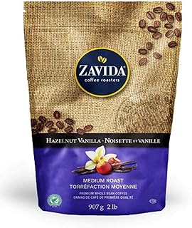 Café en grains entiers de torréfaction moyenne zaveda