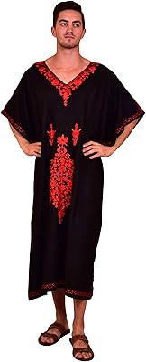 Eloria chemisier dashiki magnifiquement brodé pour femmes, style tribal africain boho, caftan hippie