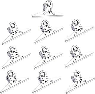 Grandes pinces bouledogue épaisses paquet de 10 trombones longs en métal pour emballage