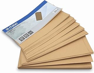 Enveloppes maxi marron 80 gsm 4" x 9", paquet de 50