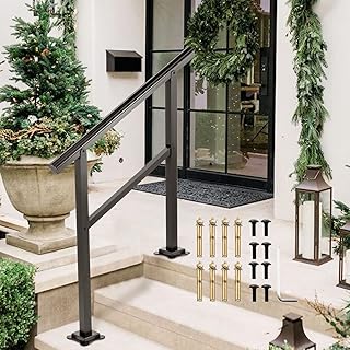 Vevor main courante d'escalier extérieure en aluminium de 165 livres 36
