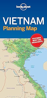 Carte de planification de lonely planet vietnam