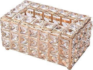 Boîte à mouchoirs en cristal porte-mouchoirs décoratif en plastique morelian paillettes distributeur