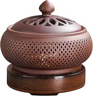 Brûleur d'encens électrique en céramique avec contrôle de température réglable, utilisé pour la purification