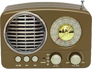 Radio à transistor rétro alimentée par batterie am fm sw radio mini radio