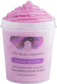 Gommage au sucre émulsionné fait à la main the skin concept - orchidée