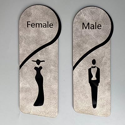 Panneaux de toilettes pour hommes et femmes, panneaux de porte de salle
